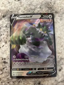 Tornadus V 124/198 Ultra Rare Holo Card(Pokemon TCG Chilling Reign) - Image 1