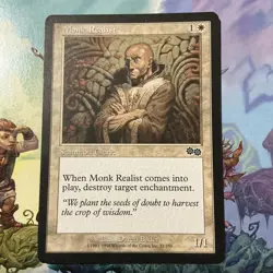 Monk Realist - Urza's Saga - LP - MTG Magic - Common - Creature - Image 1