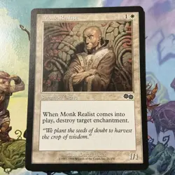 Monk Realist - Urza's Saga - LP - MTG Magic - Common - Creature - Image 1