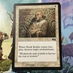 Monk Realist - Urza's Saga - LP - MTG Magic - Common - Creature - Image 1