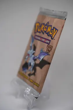 Pokemon WOTC Fossil Unlimited Booster Pack Vintage Sealed TCG Aerodactyl - Image 3