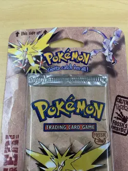 VINTAGE SEALED 1999 WOTC POKEMON TCG FOSSIL BLISTER PACK-ZAPDOS ART-RARE READ 742818060707 - Image 2