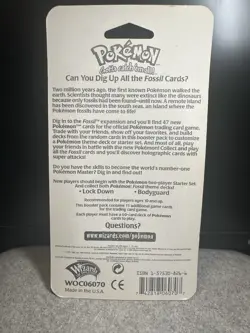 RARE VINTAGE SEALED 1999 WOTC POKEMON TCG Fossil Blister Pack - ZAPDOS ART - Image 2