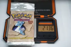 21.36g Pokemon WOTC Fossil Unlimited Booster Pack Vintage Sealed TCG Lapras - Image 1