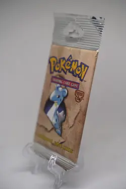 21.36g Pokemon WOTC Fossil Unlimited Booster Pack Vintage Sealed TCG Lapras - Image 4