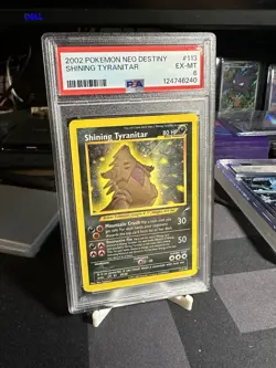 Pokemon Shining Tyranitar Neo Destiny 113/105 Holo Secret Rare PSA 6 2002 - Image 1
