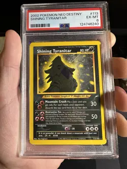 Pokemon Shining Tyranitar Neo Destiny 113/105 Holo Secret Rare PSA 6 2002 - Image 2