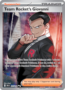 Pokemon TCG Team Rocket's Giovanni 225/182 Ultra Rare Destined Rivals NM/M - Image 1