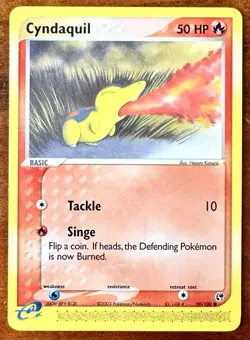 2003 Pokemon EX Sandstorm - Cyndaquil 59/100 Common LP VINTAGE - Image 1