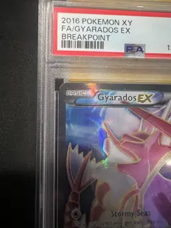 2016 POKEMON XY BREAKPOINT #114/122 GYARADOS EX FULL ART PSA 8 - Image 2
