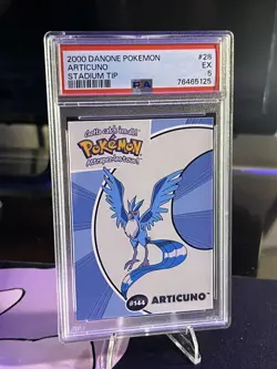 2000 Danone Pokemon ARTICUNO Stadium Tip PSA 5 - Image 1