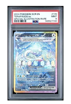 2024 POKEMON SCR EN-STELLAR CROWN SPECIAL ILLUSTRATION RARE TERAPAGOS EX PSA 9 - Image 1