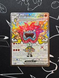 Hearthflame Mask Ogerpon EX 192/167 Pokemon TCG Twilight Masquerade English - Image 1