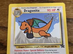 Pokemon Wotc Black Star Promo # 5 Movie Promo DRAGONITE **not played** - Image 2