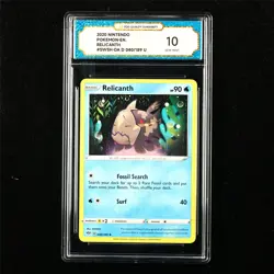 TQG 10 GEM MINT 2020 Pokemon ENG Relicanth 040/189 U - Image 1