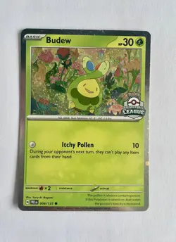 Pokemon Budew Premier Ball League Promo 004/131 Prismatic Evolutions PRE English - Image 1