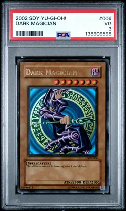 2002 YU-GI-OH! STARTER DECK: YUGI #006 DARK MAGICIAN PSA 3 - Image 1