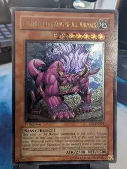YuGiOh! Behemoth The King of All Animals FET-EN014 Ultimate Rare 1st* Ed - Image 1