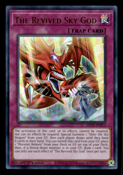 Yugioh MP22-EN273 The Revived Sky God ULTRA RARE 1ST EDITION NM - Image 1