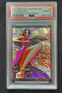 2021 ONE PIECE WAFERS JAPANESE COUNTERATTACK SIGNAL #15 BOA HANCOCK PSA 10 - Image 1