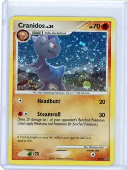 CRANIDOS 2007 POKEMON DIAMOND & PEARL #DP07 BLACK STAR PROMO HOLO CARD *UNPLAYED - Image 1