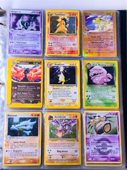 Vintage Pokemon Card Collection WOTC 1995-2000 Holo Rare Binder 250+ | Gengar Ex - Image 1