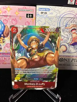 One Piece CCG Monkey D Luffy OP06-013 Alt Art Wings of the Captain English * USA - Image 1