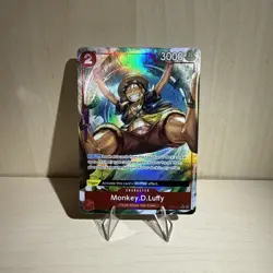 One Piece CCG Monkey D Luffy OP06-013 Alt Art Wings of the Captain English NM - Image 1