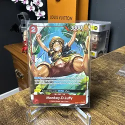 One Piece Monkey D Luffy OP06-013 Alt Art Wings of the Captain English NM - Image 1