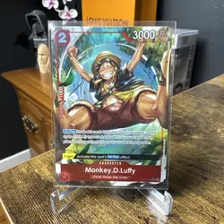 One Piece Monkey D Luffy OP06-013 Alt Art Wings of the Captain English NM - Image 1