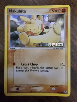Makuhita 54/106 Reverse Holo EX Emerald Pokemon Card - Image 1