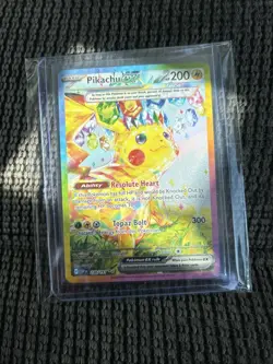 Pokemon TCG Pikachu Surging Sparks EX Card 238/191 SIR Holo NM - Image 1