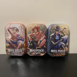 One Piece Card Game Tin Pack Set Vol.2 (TS-02, OP13) x3 One Of Each Hero - Image 1