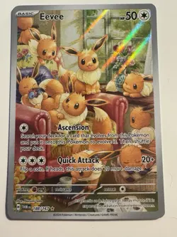 Pokemon Eevee Holo TCG Card Sv06 Twilight Masquerade 188/167 NM Condition - Image 1