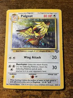 Pokemon Card Pidgeot 8/64 Jungle Holo Rare - Image 1
