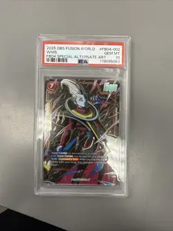 2025 DRAGON BALL SUPER CARD GAME FUSION WORLD RIVALS CLASH #FB04-002 WHIS PSA 10 - Image 1