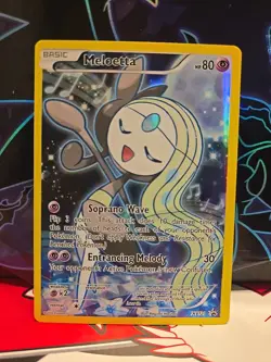 Pokemon Meloetta XY120 Black Star Promo Holo Foil Card Full Art LP - Image 2