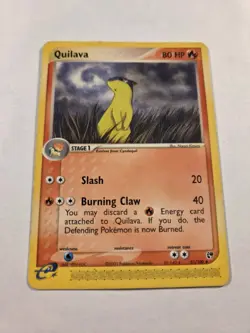 Pokemon TCG - Quilava - 51/100 - Uncommon - Ex Sandstorm E-reader Card - Image 2