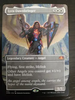 MTG Lyra Dawnbringer - Borderless, NM-Mint - Dominaria Remastered - Image 1