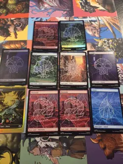 Magic The Gathering Full Art Spider-Man Basic Lands - Image 1
