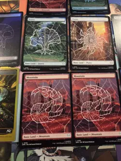 Magic The Gathering Full Art Spider-Man Basic Lands - Image 3