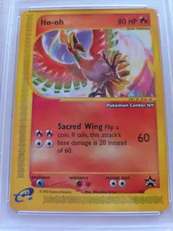 HO-OH POKEMON CENTER NY #52- 2002 BLK.STR PSA NM 7 - Image 2