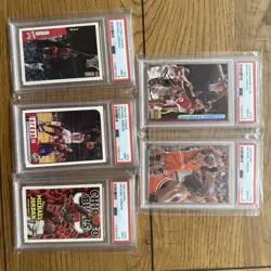 Michael Jordan PSA 9 & 8 Fresh Grades Lot of 5 MINT NM Slabs Chicago Bulls 🐐🔥 - Image 1