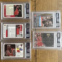 Michael Jordan PSA 9 & 8 Fresh Grades Lot of 5 MINT NM Slabs Chicago Bulls 🐐🔥 - Image 2