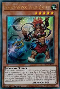 MP23-EN221 AMAZONESS WAR CHIEF ULTRA RARE 1ST EDITION YuGiOh CARD - Image 1