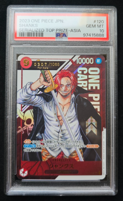 Shanks (Championship 2023) [0307/1065] OP01-120 One Piece (Japanese) PSA 10 - Image 5