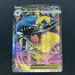 Pokemon TCG Phantasmal Flames 113/094 Mega Sharpedo Ex Full Art Ultra Rare NM - Image 1