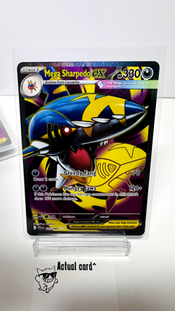 Mega Sharpedo ex 113/094 - Phantasmal Flames - Ultra Rare Pokemon TCG - NM/M - Image 5