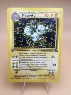 Pokemon Vintage 1st Edition Non-Holo Rare Magneton 26/62 Fossil Wotc 1999 - Image 1