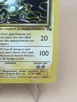 Pokemon Vintage 1st Edition Non-Holo Rare Magneton 26/62 Fossil Wotc 1999 - Image 5